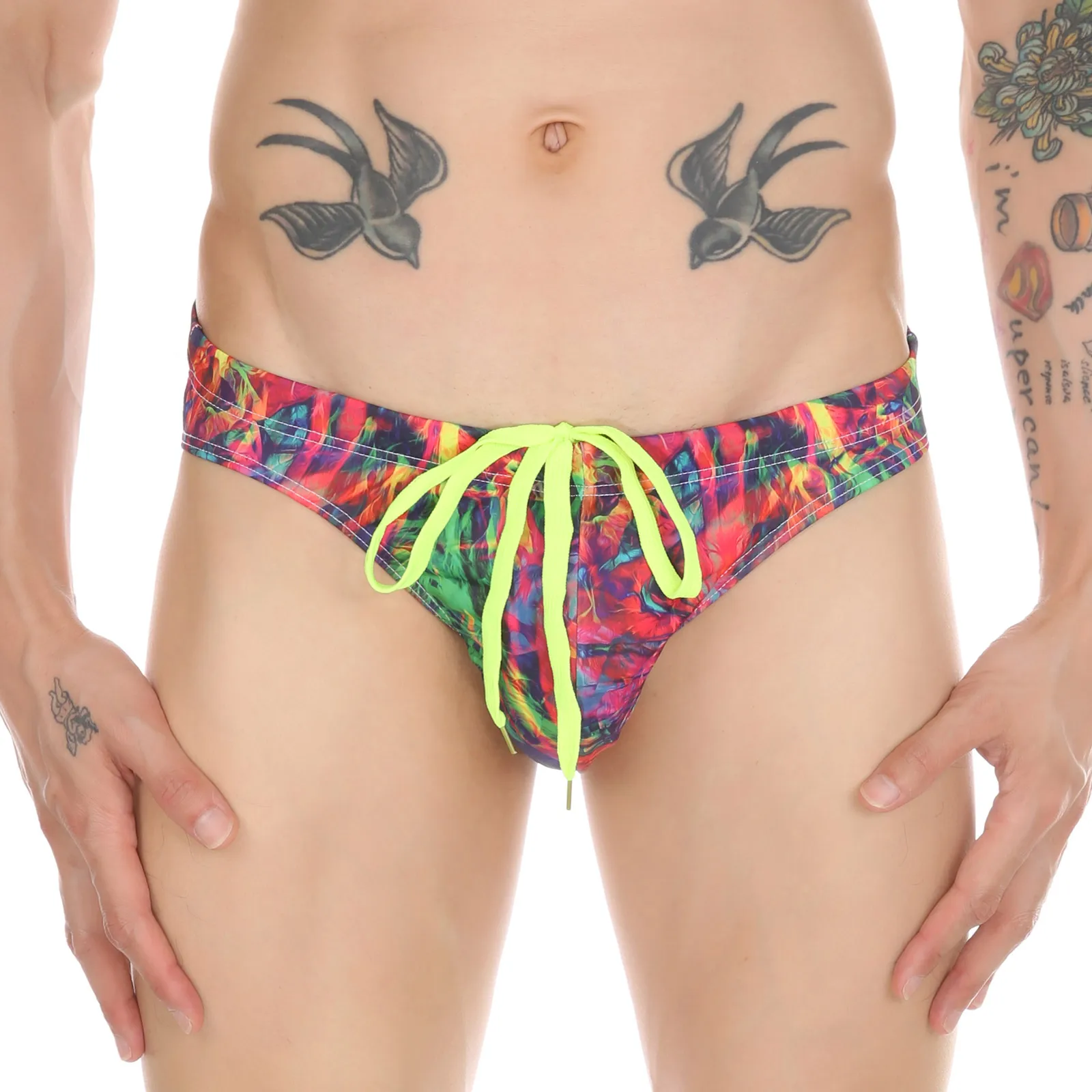 Costume Da Bagno Uomo Slip Regolabile - Bikini Sportivo Per Nuoto E Spiaggia