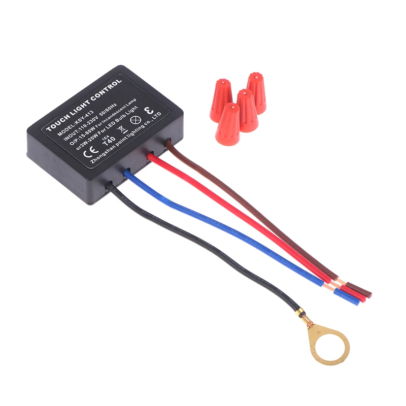 Modulo Dimmer Touch 3 Vie Per Lampade Da Tavolo E Applique – 220-240V AC, Per Incandescenza E LED