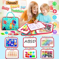 Busy Board Montessori Toys for Toddlers Sensory Toy Preschool Learning Educational Travel Activities For Boys Fine Motor Skills 4