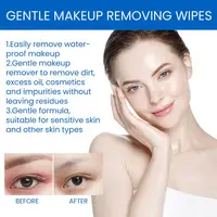 1/2/3 SET Gentle Makeup Remover Wipes Deep Cleansing Makeup Remover Wipes For Face, Eyes & Lips, Refreshing & Non-Irritating 2