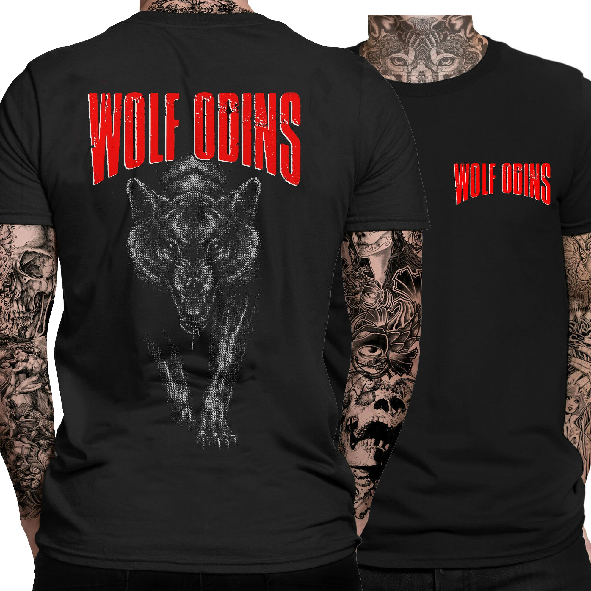 

Wolf Odin's Mens T Shirt | Thor | Vikings | Ragnar | Valhalla Rising | Walhalla