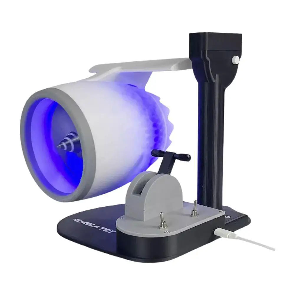 Turbofan Desktop USB Fan Creative Turbofan Engine Shape 3D Printing Engine Model Toy For NIKOLATOY Home Fan