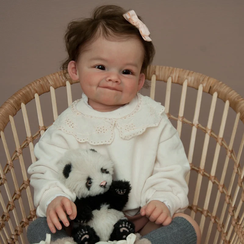 24inch Raya Lifelike Unfinished Reborn Doll kit painted Doll kit Doll parts with Hand Root Hair