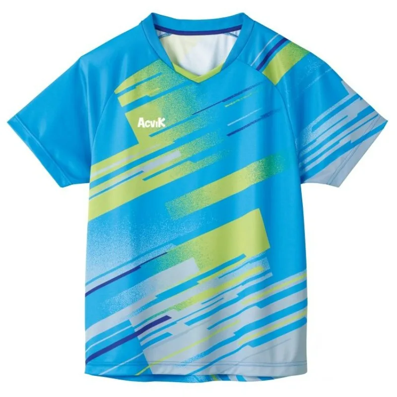 Unisex Table Tennis Uniform Sweat Absorbing Quick Drying Printed Sports Short Sleeves