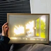 Decorative Led Light Painting USB Plug Dimming Wall Artwork Table Lamp Gift Indoor Sunlight Window Wooden Photo Night Luminous 1