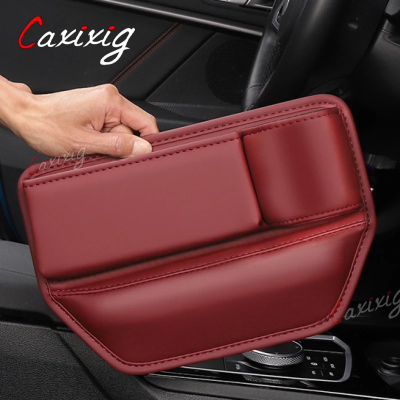 5pcs Car Seat Crevice Storage Box PU Leather Car Organizer Auto Console  Side Seat gap filler Car Interior accessories wholesale - AliExpress