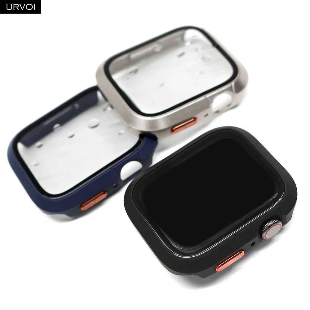Durable PC Bumper Case with Tempered Glass Protector