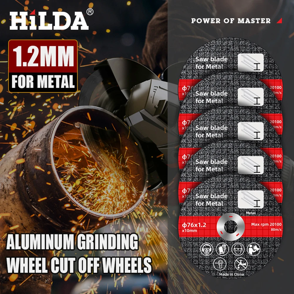 Metal Cutting Disc Anngle Grinder Grinding Wheels for Stainless Steel Cut Off Wheel Reinforced Resin Cutting Blade 1-10pcs 76mm