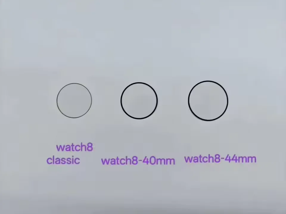 Enhanced Touch Screen Front Outer Glass Replacement for Smartwatch - 40mm to 46mm