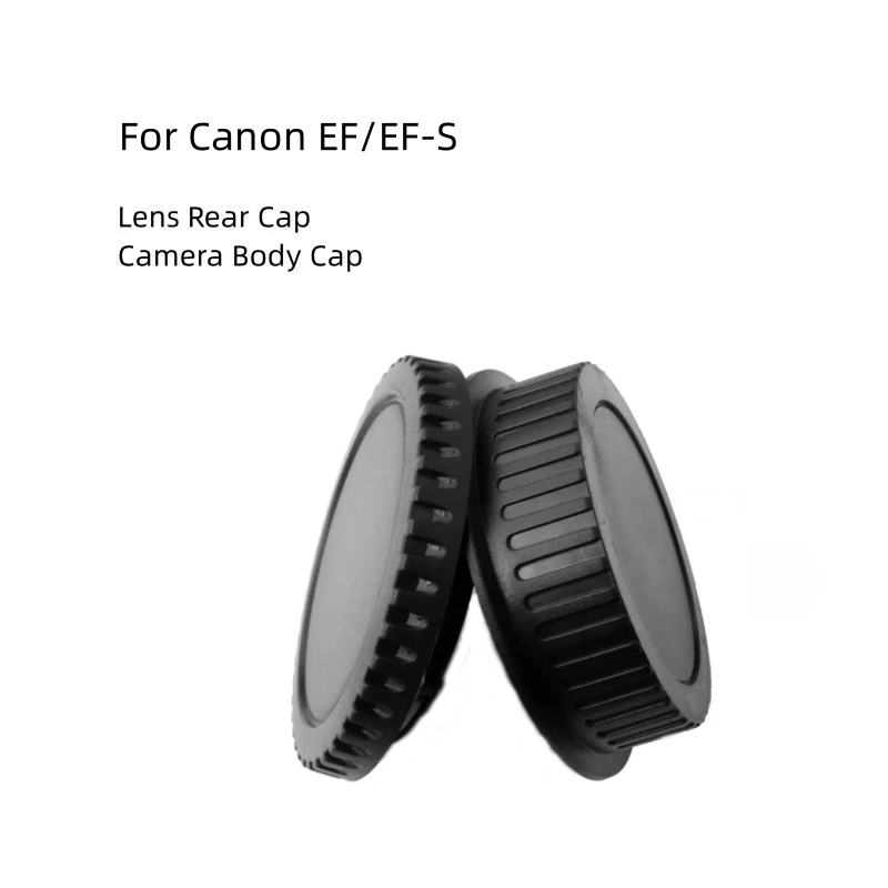 Rear Lens Cover+Camera Body Cap Anti-dust Protection ABS Plastic Black for Canon EOS EF EFS 5DII 6D Camera Accessories rear lens cap cover camera body cap for sony e mount nex3 c3 5 5n 6 7 a7 a7ii a7r a5100 a7s a3000 a5100 a6000 a6300 a6500