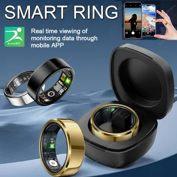 2026 New Smart Ring Men Women, Heart Rate, Blood Pressure Monitor Smartring IP68 & 5ATM Waterproof, Multi-sport Modes Smartring 1