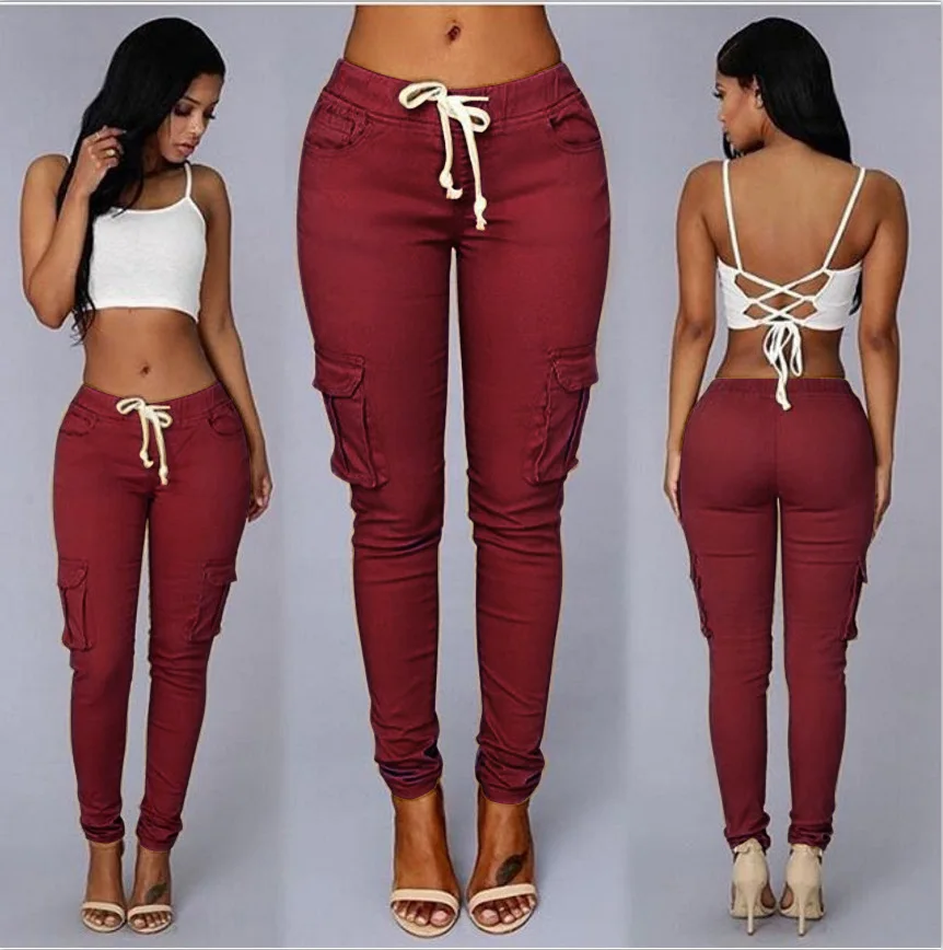 Sexy Back Zipper Black Slim Pants 2022 Autumn Winter Women Fashion High Waist Skinny Pencil Pant Female Streetwear Trousers