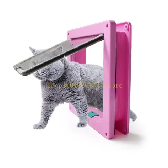 Dog Door for Wall Door Cats Door for Sliding Door Insert Pet Lockable Door for Small Dogs Cats Automatic Closure top sale 4