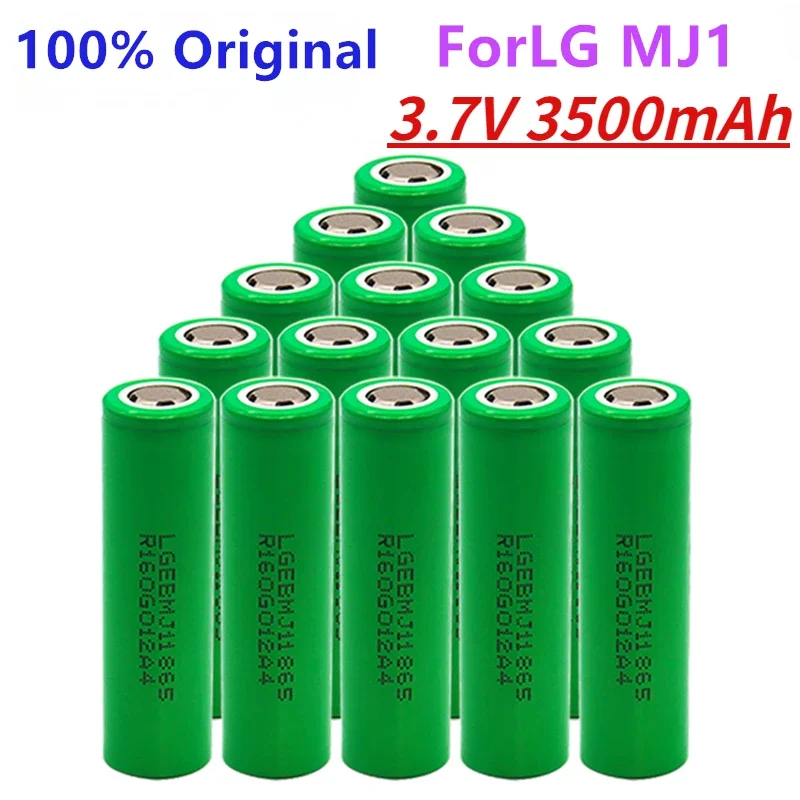1-10Pcs100% Originele Mj1 3,7 V 3500 Mah 18650 Lithium-Oplaadbare Batteria Voor Zaklamp Batterijen Voor Lg Mj1 3500 Mah Batteria