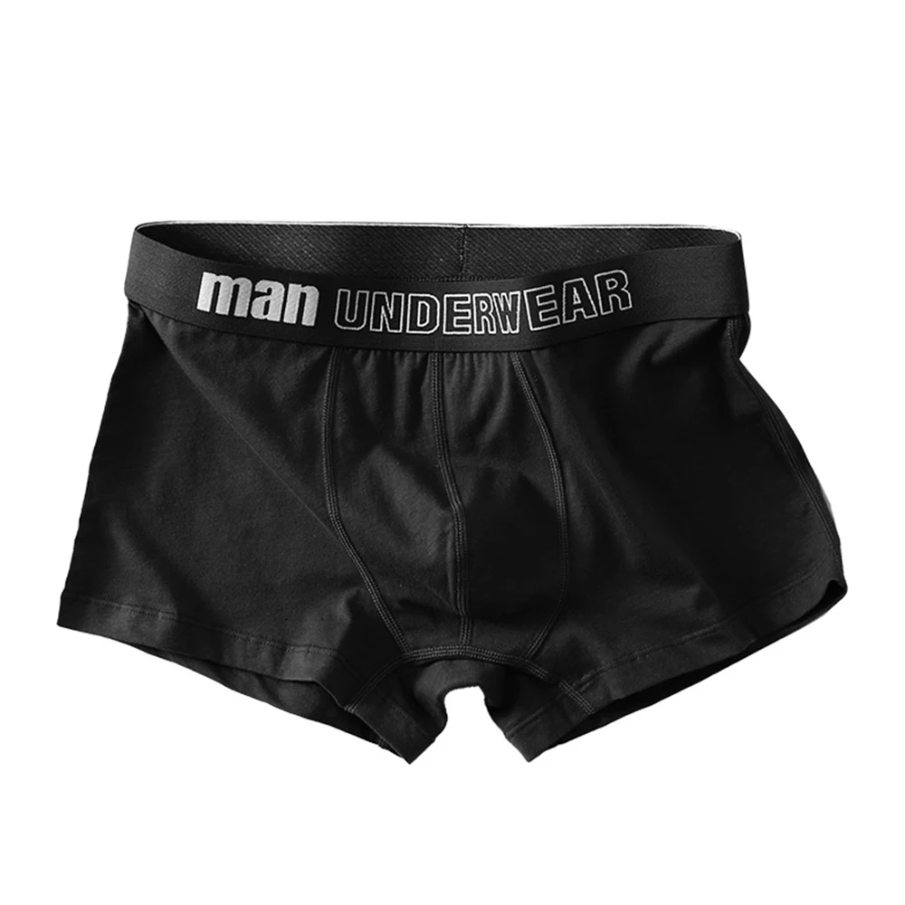 Трусы-боксеры мужские с U-образным выпуклым мешочком, удобные спортивные  шорты с эластичной резинкой, нижнее белье, трусы для мальчиков | AliExpress