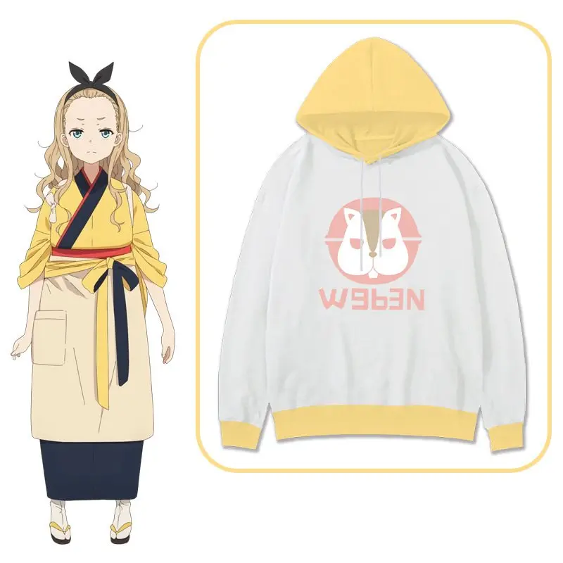 

Anime Lycoris Recoil Cute Walnut Hooded Cosplay Costume Kurumi Coat Casual Hoodie Women Sweatshirt S-3XL