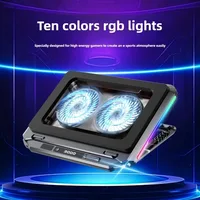 Gaming Laptop Cooling Pad for 15-21'' Notebook Cooler Stand RGB Light 2 Fans Adjustable Laptop Bracket Radiator Cooling Base - Image 3