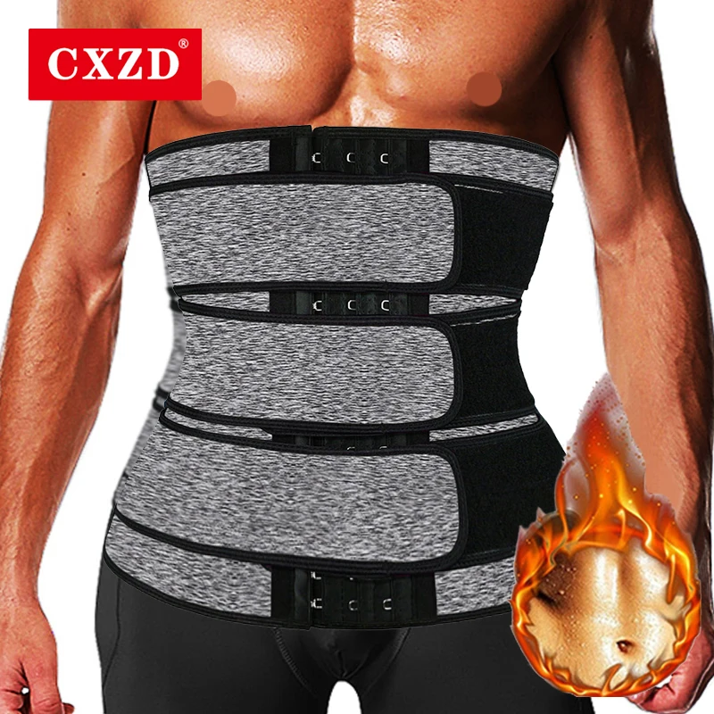 Cxzd Men Shapewear Sauna Waist Trainer Waist Shapers Slimming Sheath Belly Reducing Shaper Sweat