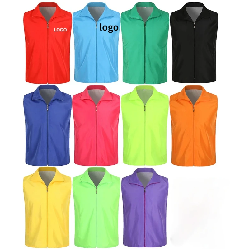 1 Pz Free Custom Design Gilet Stampa Logo Uomo Donna Gilet Di Sicurezza 
