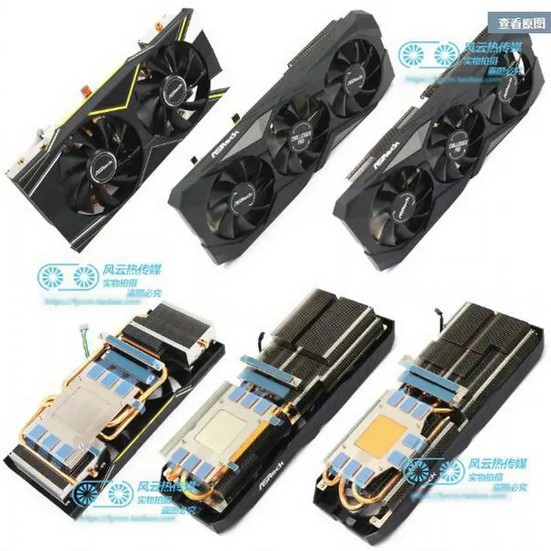 Original Novo o Refrigerador para Asrock Rx5600xt Rx5700xt Challenger Pro Placa Gráfica Vídeo
