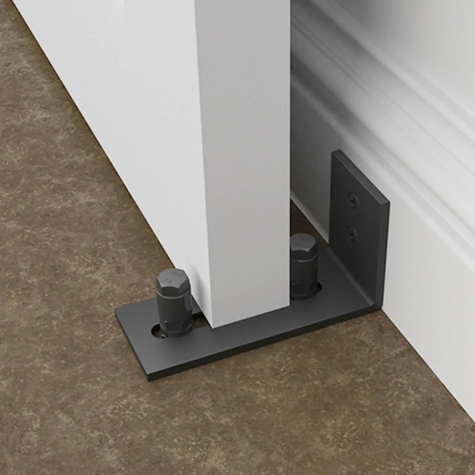 Barn Door Guide Bottom Guide Floor Mount for Office Indoor Bedroom