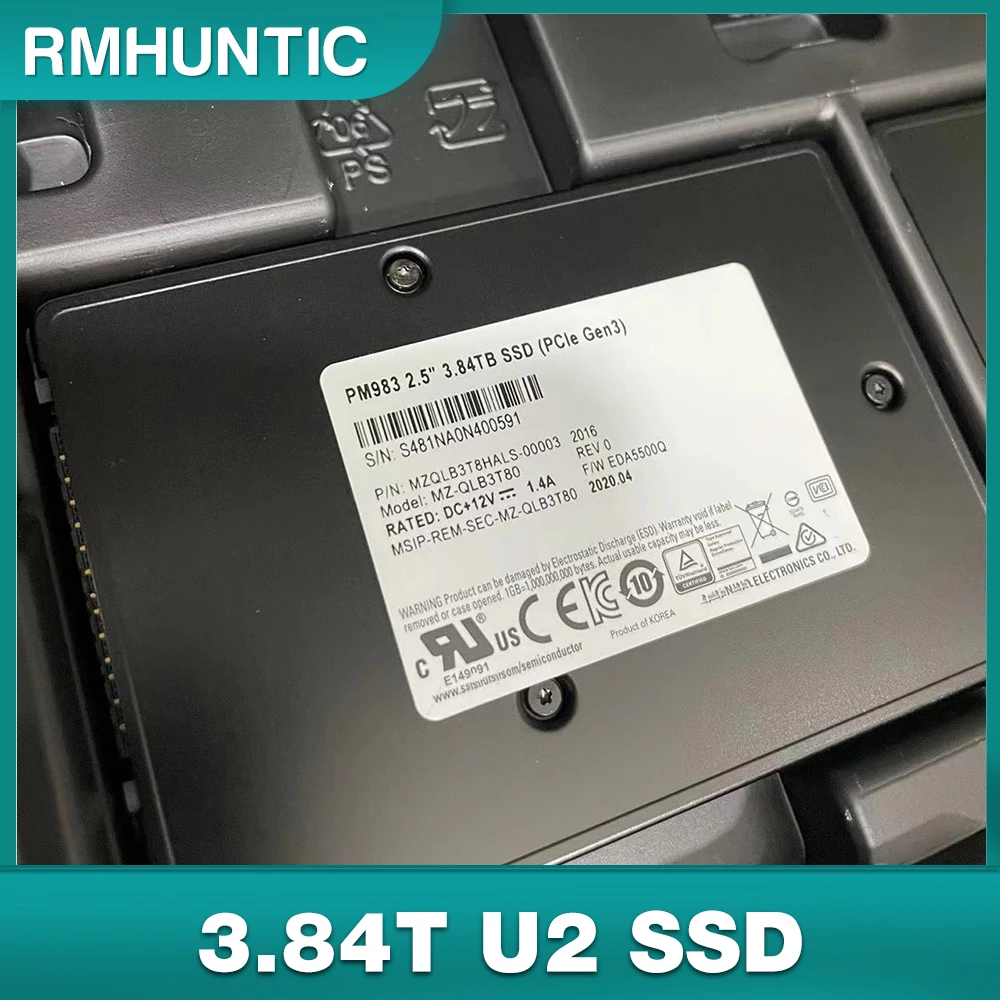 

PM983 For Samsung Enterprise Solid State Drive MZQLB3T8HALS-00003 3.84T U2 SSD