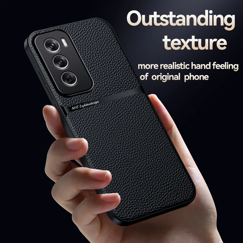 Premium PU Leather Magnetic Protective Case - Hard Back Shell Cover