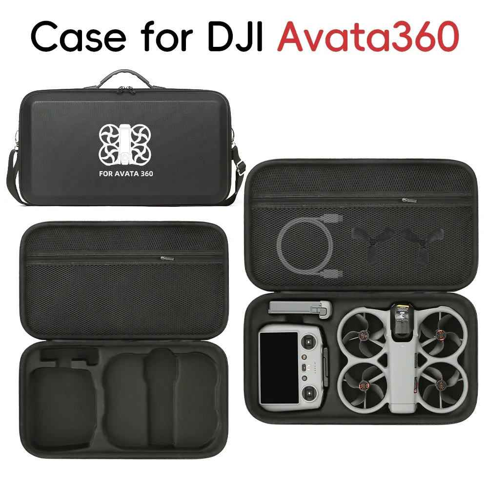 DJI Avata 360 RC 2 리모컨용 휴대용 보관 가방 충격 방지 하드 쉘 운반 케이스 여행용 보호 액세서리