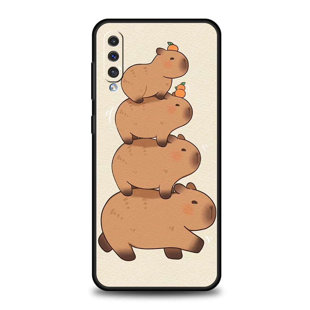 Cartoon Capybara Silicone Phone Case - Fun and Protective Cover