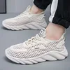 Men's Casual Shoes 2025 Spring Summer Hollow Out Breathable Mesh Shoes Comfortable Platform Lightweight Sneakers Tenis Masculino 6