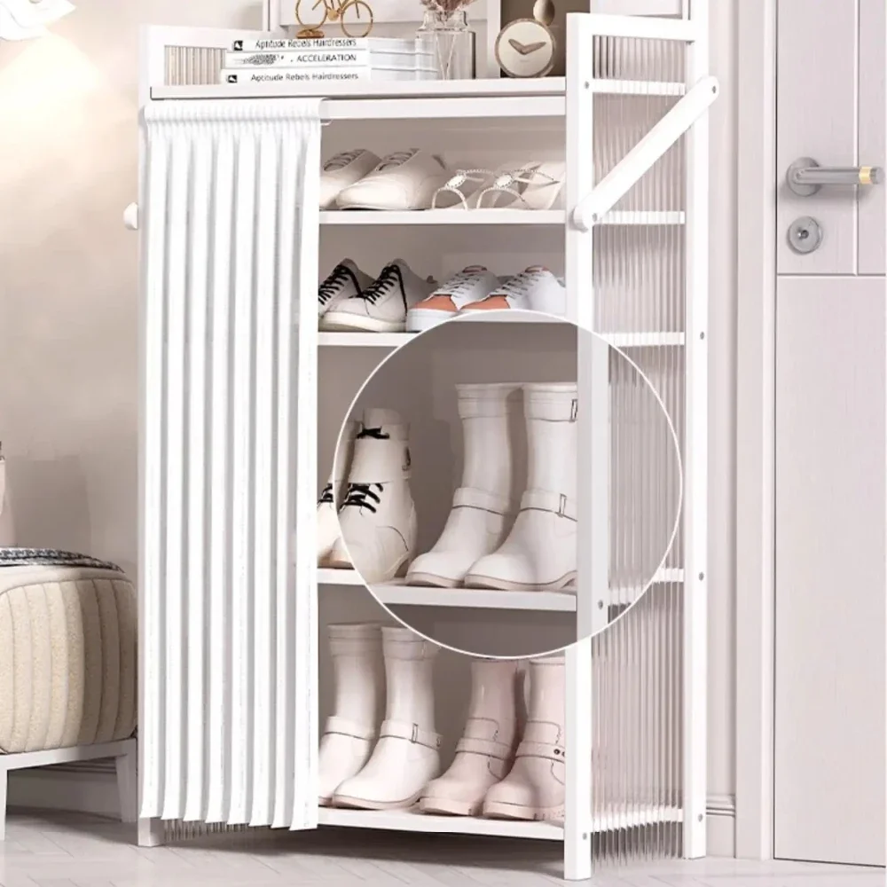 

Folding Shoe Cabinet Multi-Layer House Simple Indoor Dustproof Large Capacity Folding Dust Proof Stand Storage Shelf Shoe Racks