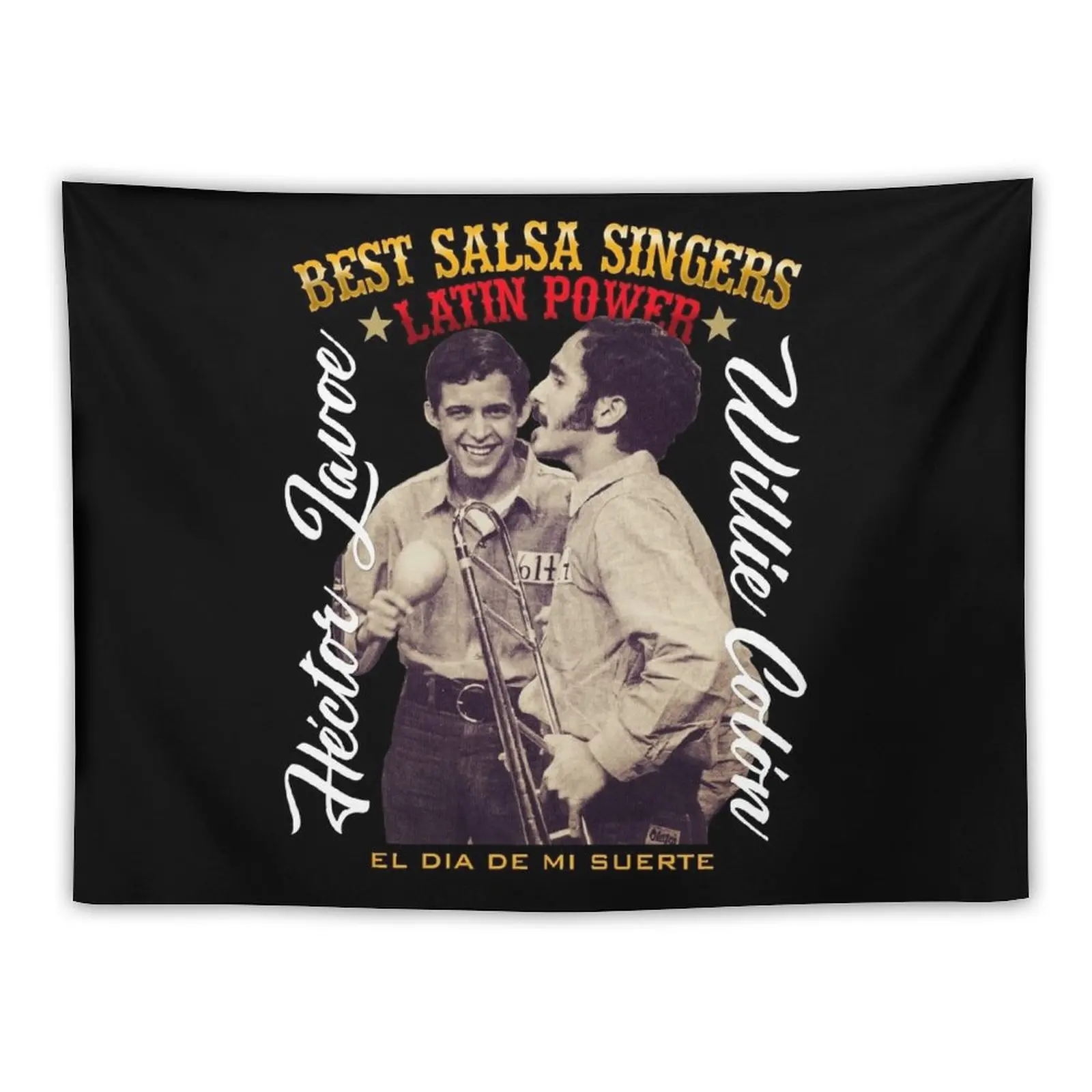 

Willie Colon, Hector Lavoe - El dia de mi Suerte. Fania Tapestry Decorative Wall Murals Custom Tapestry Wall Hanging Wall