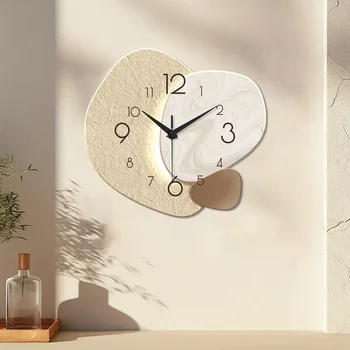 Modern Simple Wall Clock, Silent Quartz Clock, Bedroom Clock Living Room Sofa Background Decoration Wall Clock, No Battery 1