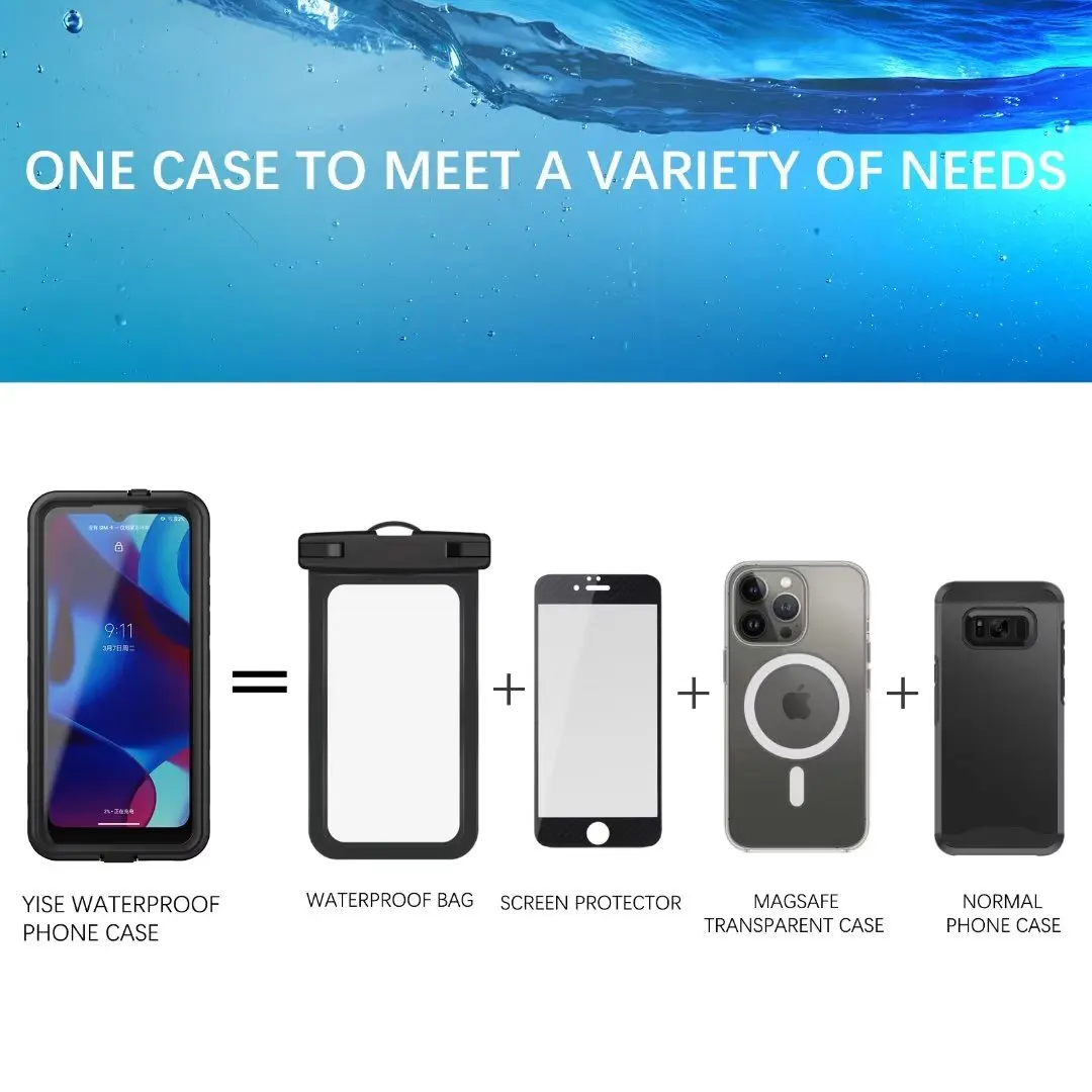 Shellbox IP68 Waterproof Case for MOTO G Pure 2021 Shockproof Heavy Duty Defender Cover with Built in Screen Protector