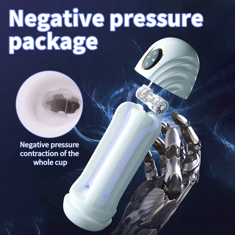 Automatic Male Masturbation Cup Fully Waterproof With Rotating & Vacuum Suction Modes Real Vagina Adult Sex Toys For Men