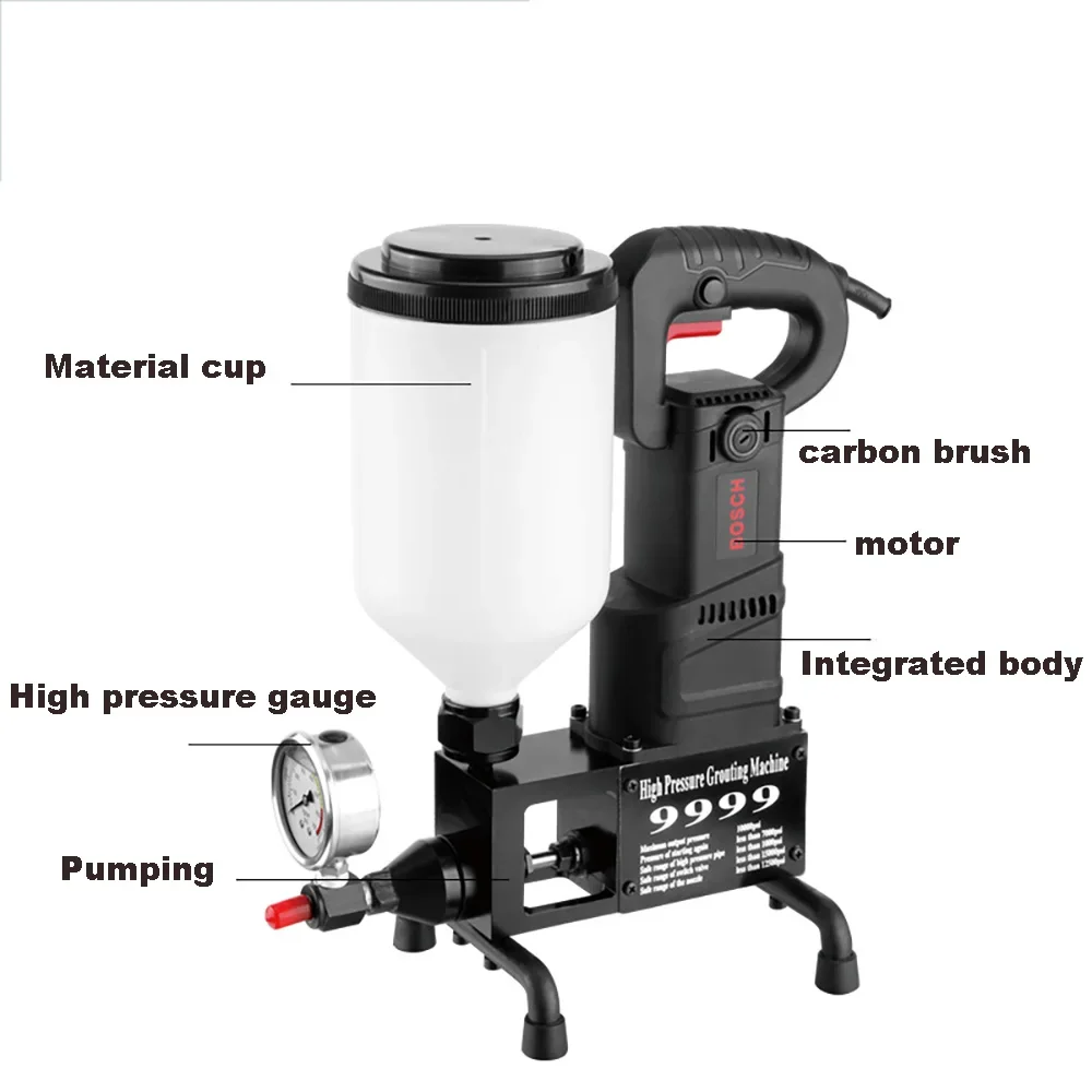 High Pressure Epoxy Grouting Machine Polyurethane Foam Injection Pump Crack Repair and Plugging Machine epoxy grouting machine