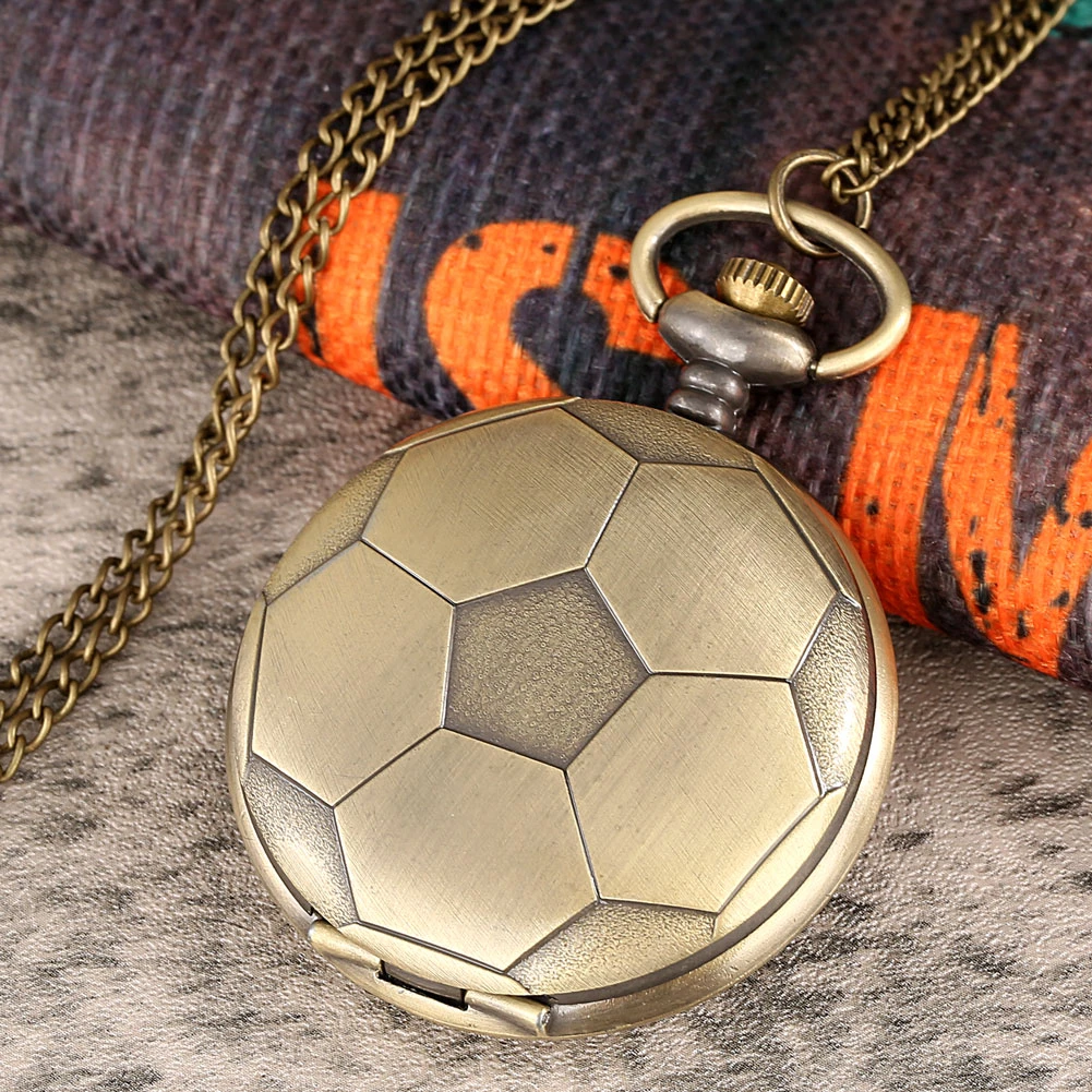 Pocket Watch Blue ball series pocket watch basketball shape wall clock fashion gift athletes