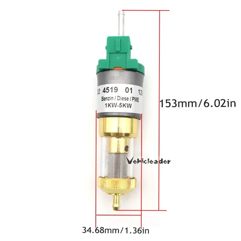 12V/24V 1KW To 5KW Truck Oil Fuel Pump Air Parking Heater Upgrade Ultra-low Noise Pulse Webasto Eberspacher Heaters fuel pump
