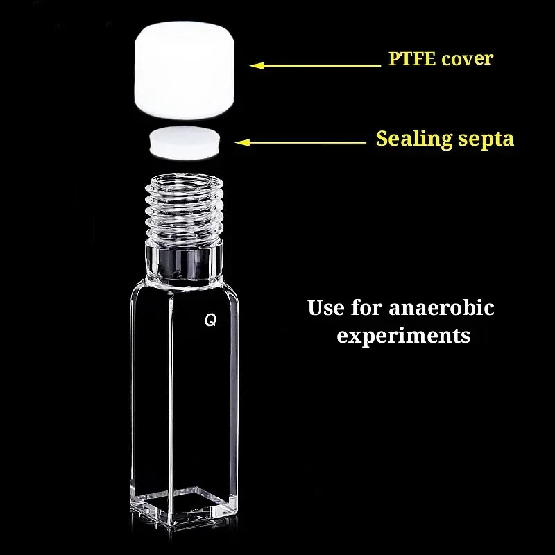 Sinter Plug Acid Alkali Resistant Cuvette Laboratory Quartz Cuvette – 10mm Light ...