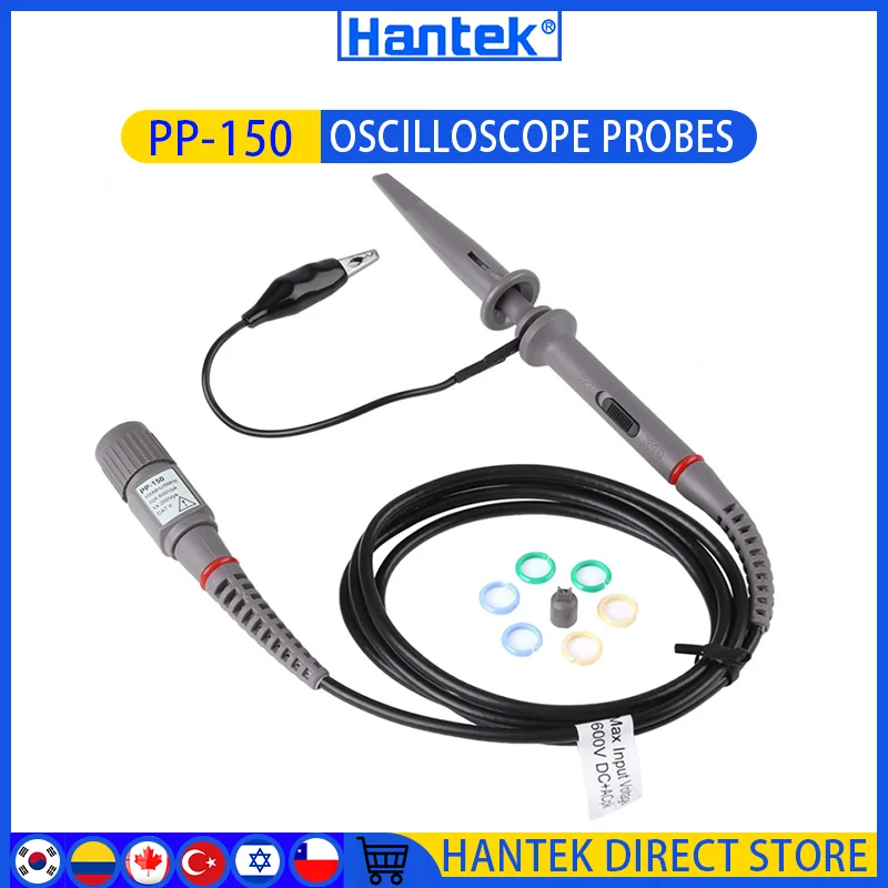 HantekPP150OscilloscopeProbe100MHZHighVoltageProbeKitFor