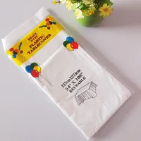 1pc Reusable Tablecloths 137x183cm BPA Free Plastic Dining Table Cover Cloth for Parties Picnic Camping Disposable Tablecloths 5