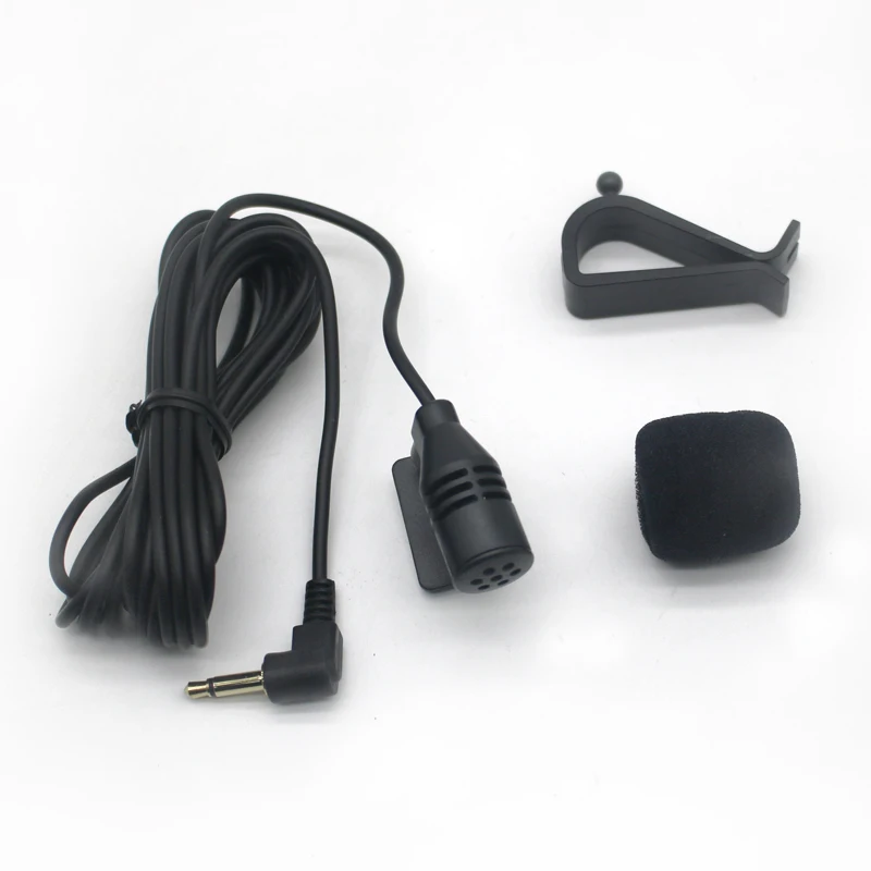 Car Audio Microphone 3.5mm Clip Jack Plug Mic Stereo Mini Wired External Microphone For Auto DVD Radio 3m Long