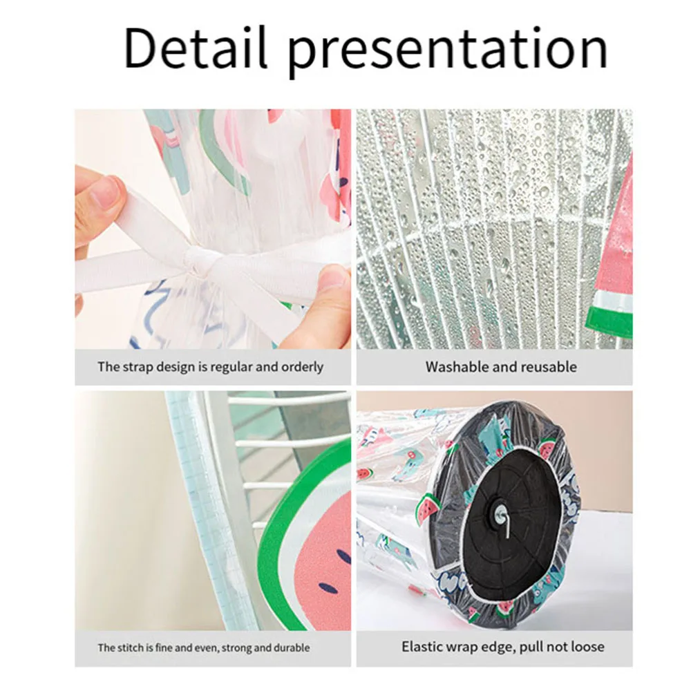 Fan Cover Electric Fan Dust Cover Dust Proof Universal Printed Fan Prevent Sleeve Aging Of Blades Circular Desktop Floor Mounted