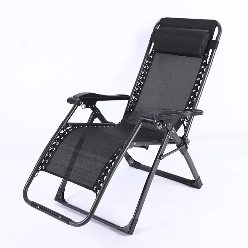 2 Pcs Recliner Pillow Foldable Chair Lounge Outdoor Headrest Leisure Cushion Deck Comfortable 5