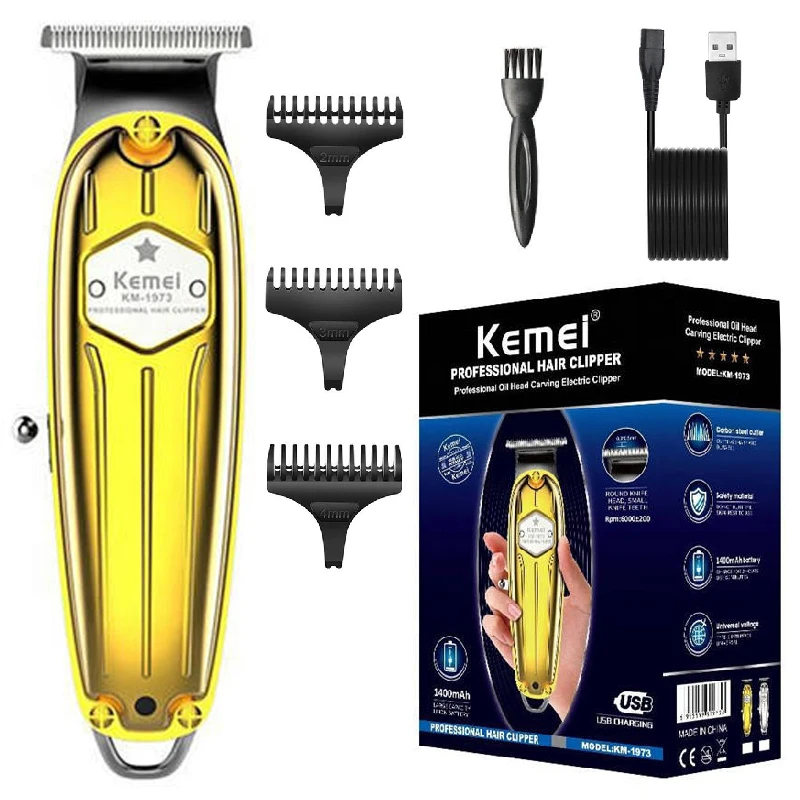 Professional Hair Clipper Full Metal Beard Trimmer For Men_voghion.com