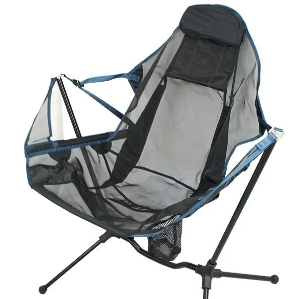 Outdoor Integrated Rocking Chair Aluminum Alloy Camping New Folding Chair Can Lie Down Camping Ultra Lightweight