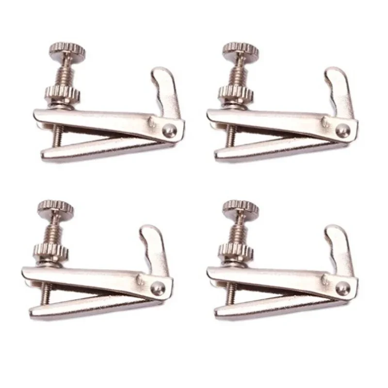 Violin Fine Tuner Adjuster Copper Nickel Alloy For 3/4 4/4 Size Violin Accessories 4pcs Violin Tuner
