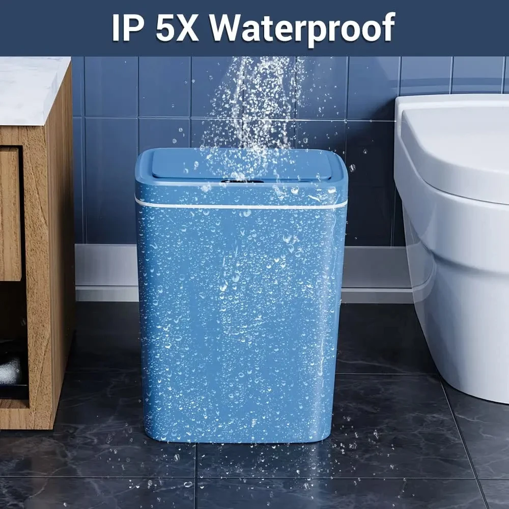 New-14-16L-Bathroom-Trash-Can-Automatic-Trash-Cans-Touchless-Sensor-Lid ...