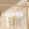 HappyFlute 0-2Y Fresh Pattern Soft Bamboo Cotton Fabric Baby Girl&Boy Short-sleeve Jumpsuit Baby Romper Summer Newborn Clothes 3