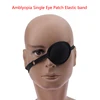 Pirate Eye Patch Unisex Black Single Eye Patch Eyepatch One Eye Washable Adjustable Concave Eye Patch Kid Pirate Cosplay Costume 2